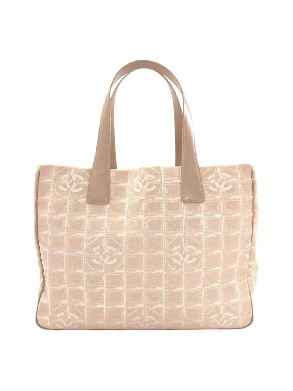 Chanel New Travel Line MM Tote Nylon Jacquard